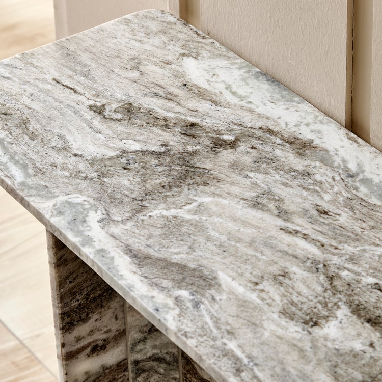 Hoover Marble Console Table - Beige