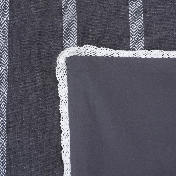 MASPAR Rurban Opulence Cotton 9Pcs Striped Bed-In-A-Bag Set