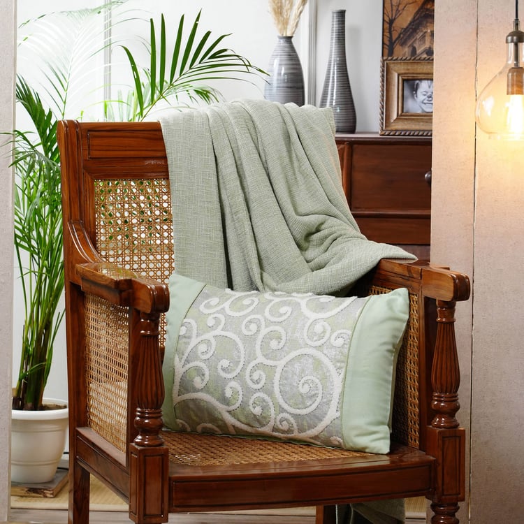 MASPAR Tranquil Essence Embroidered Cushion Cover - 60x35cm