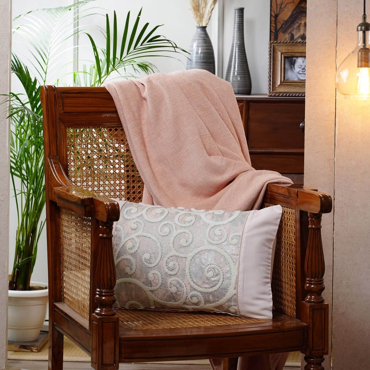 MASPAR Tranquil Essence Embroidered Cushion Cover - 60x35cm