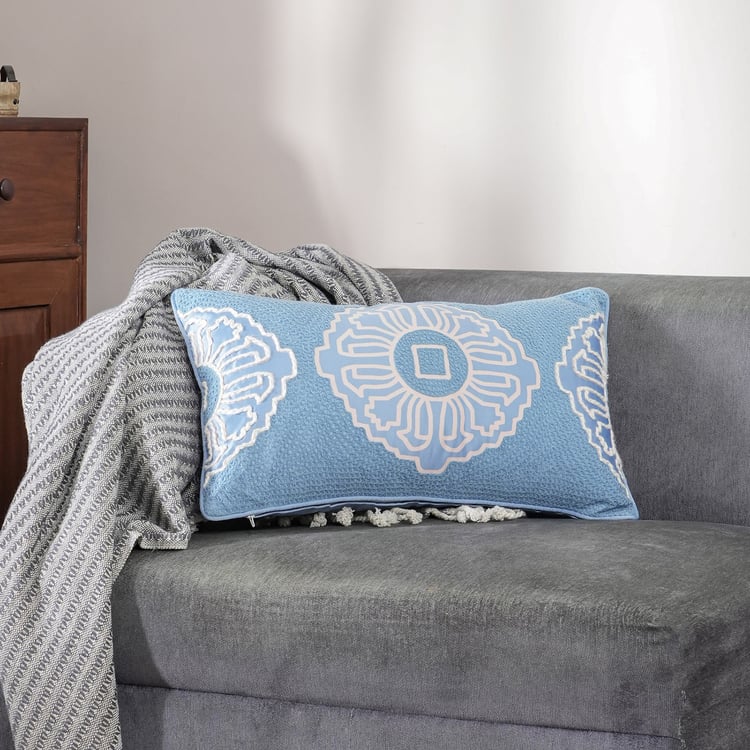 MASPAR Utopian Regan Embroidered Cushion Cover - 60x35cm