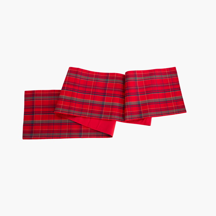 MASPAR Cotton Checked Table Runner