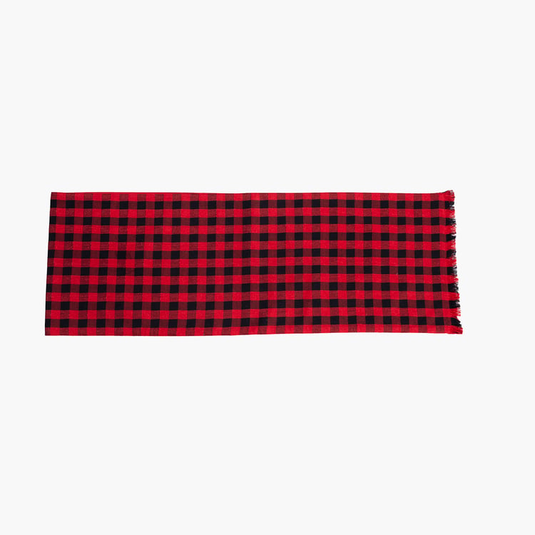 MASPAR Cotton Checked Table Runner