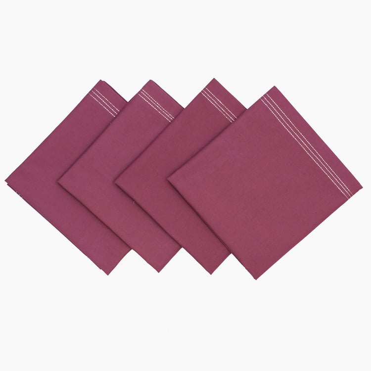 MASPAR Dazzle 6Pcs Cotton Sequinned Table Runner and Napkins Set