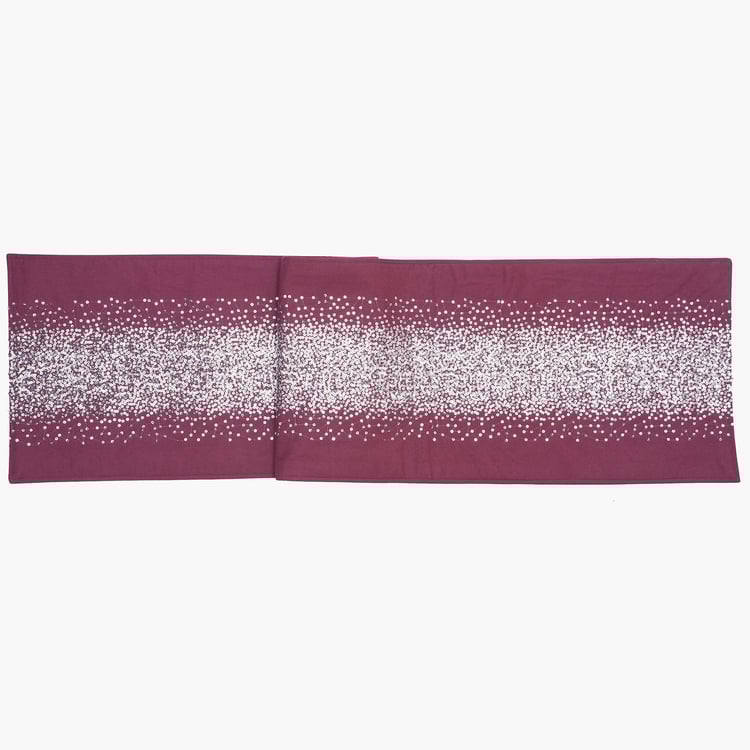 MASPAR Dazzle 6Pcs Cotton Sequinned Table Runner and Napkins Set