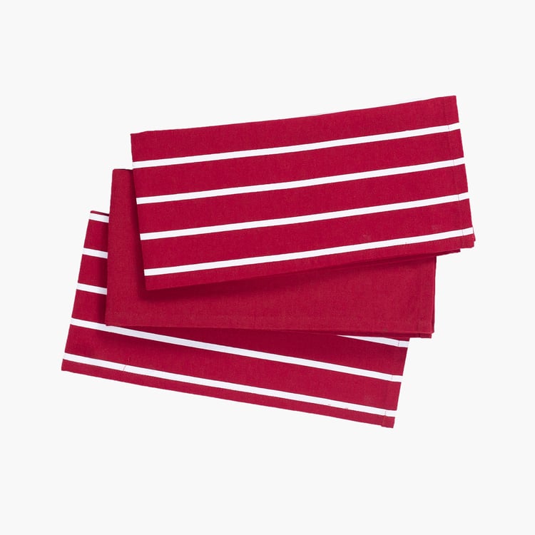 MASPAR Set of 3 Cotton Striped Kitchen Towels