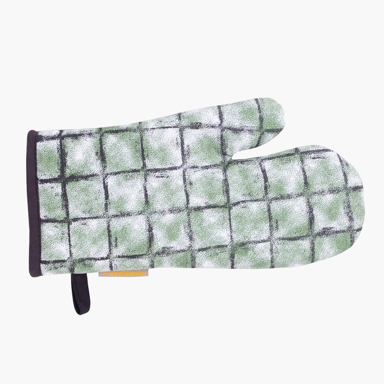 MASPAR 5Pcs Cotton Checked Kitchen Linen Set