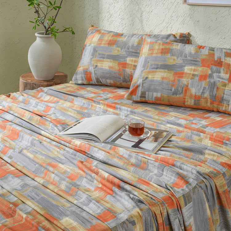 MASPAR Whimsy Nature Cotton 200TC Printed 2Pcs Single Bedsheet Set
