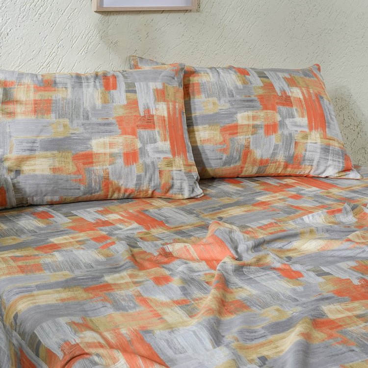 MASPAR Whimsy Nature Cotton 200TC Printed 2Pcs Single Bedsheet Set