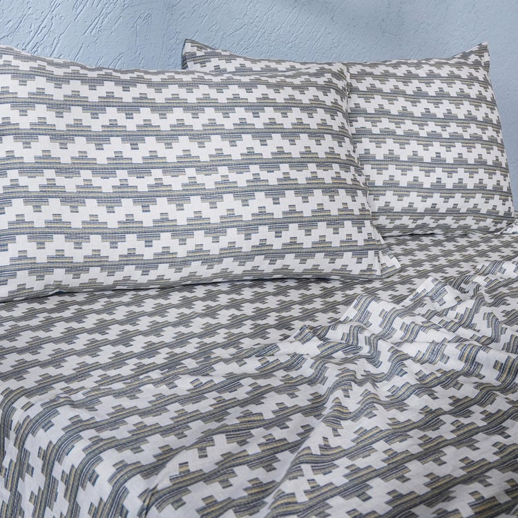 MASPAR Whimsy Nature Cotton 200TC Printed 2Pcs Single Bedsheet Set