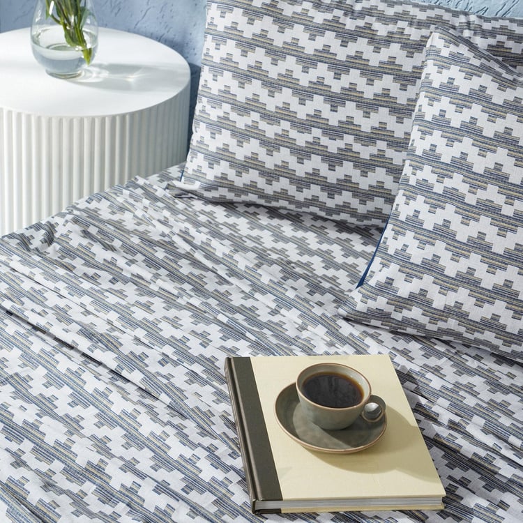 MASPAR Whimsy Nature Cotton 200TC Printed 2Pcs Single Bedsheet Set