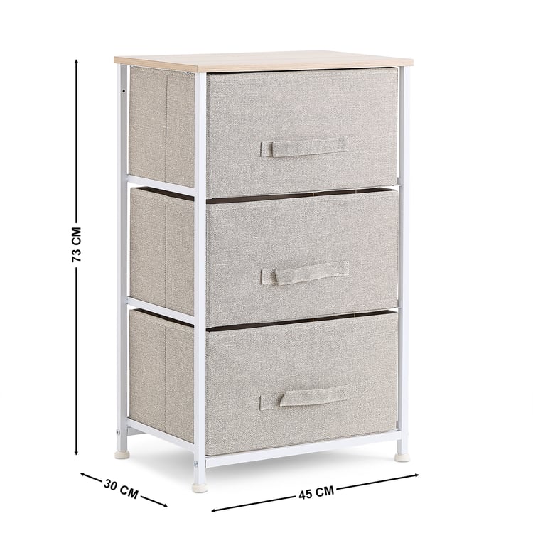 Corsica Jordan Polypropylene 3-Drawer Storage Chest