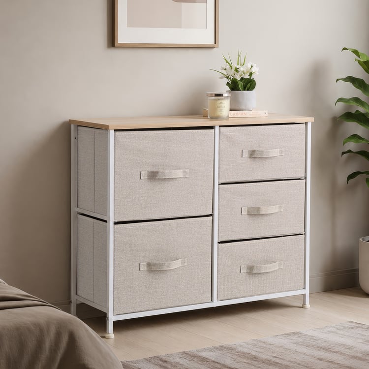 Corsica Jordan Polypropylene 5 Drawer Storage Chest