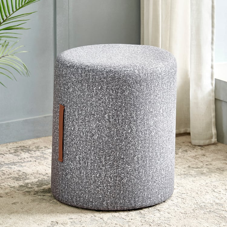 Livy Fabric Ottoman - Grey