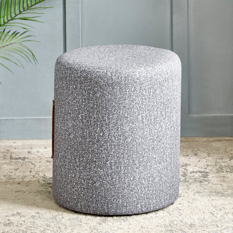 Livy Fabric Ottoman - Grey