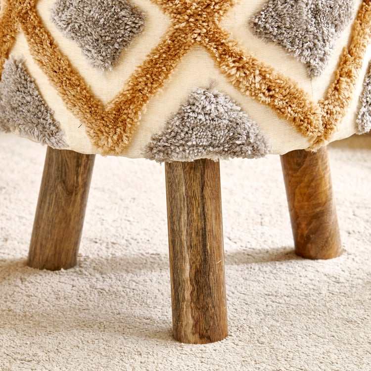 Lotus NXT Fabric Ottoman - Beige