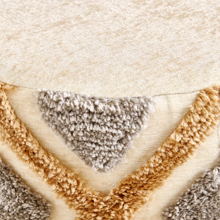Lotus NXT Fabric Ottoman - Beige