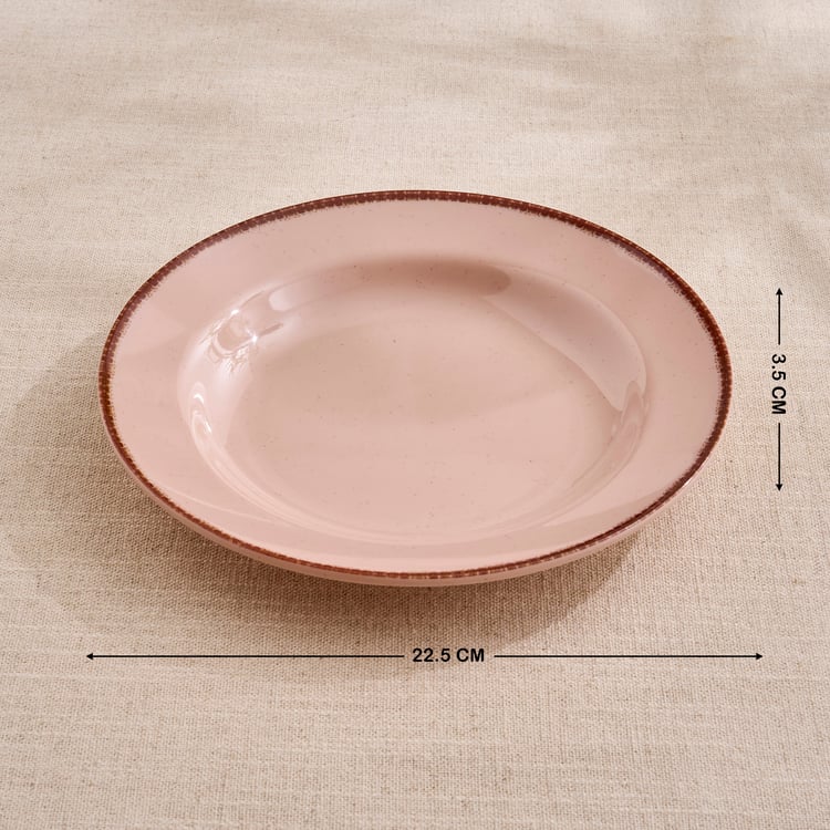Meadows Plato Melamine Printed Pasta Plate - 22.5x3.5cm