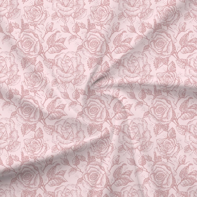 BOUTIQUE LIVING Nature Bouquet Rose Scented Cotton 300TC Floral Print 3Pcs Super King Bedsheet Set