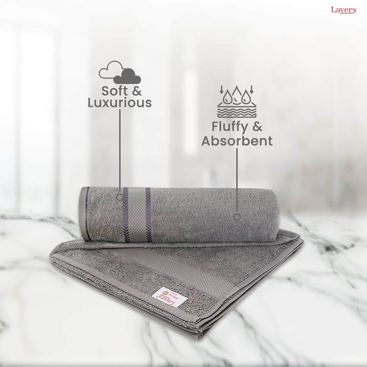 LAYERS Everfresh Set of 2 Cotton Bath Towels - 140x70cm