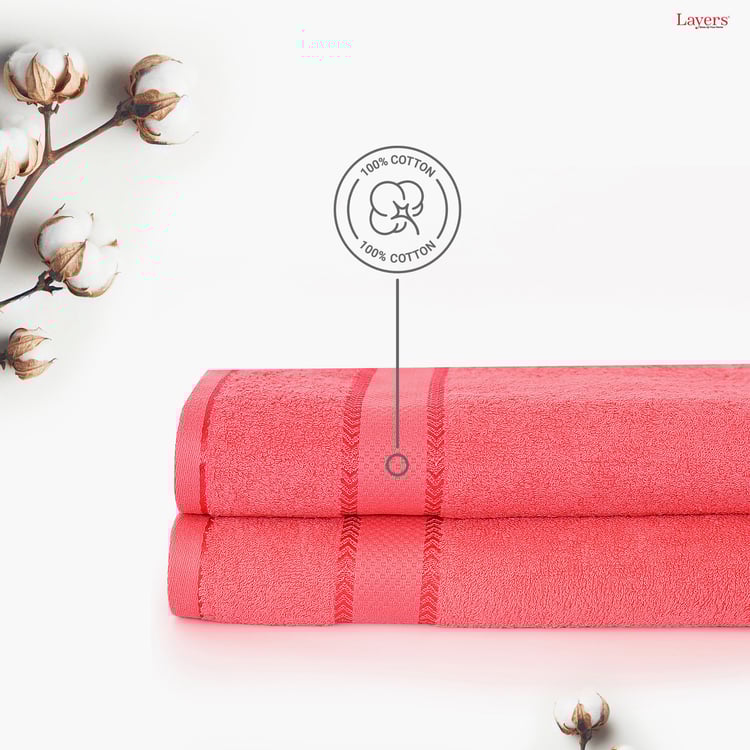LAYERS Everfresh Set of 2 Cotton Bath Towels - 140x70cm