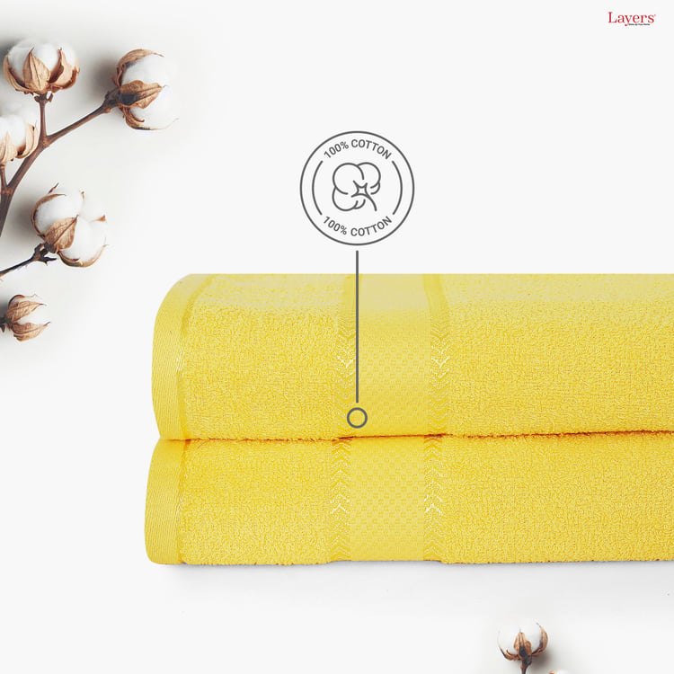 LAYERS Everfresh Set of 2 Cotton Bath Towels - 140x70cm