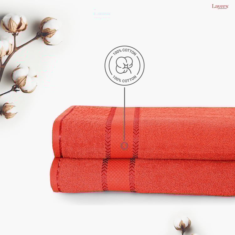 LAYERS Everfresh Set of 2 Cotton Bath Towels - 140x70cm
