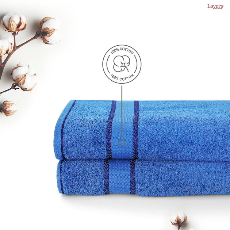 LAYERS Everfresh Set of 2 Cotton Bath Towels - 140x70cm
