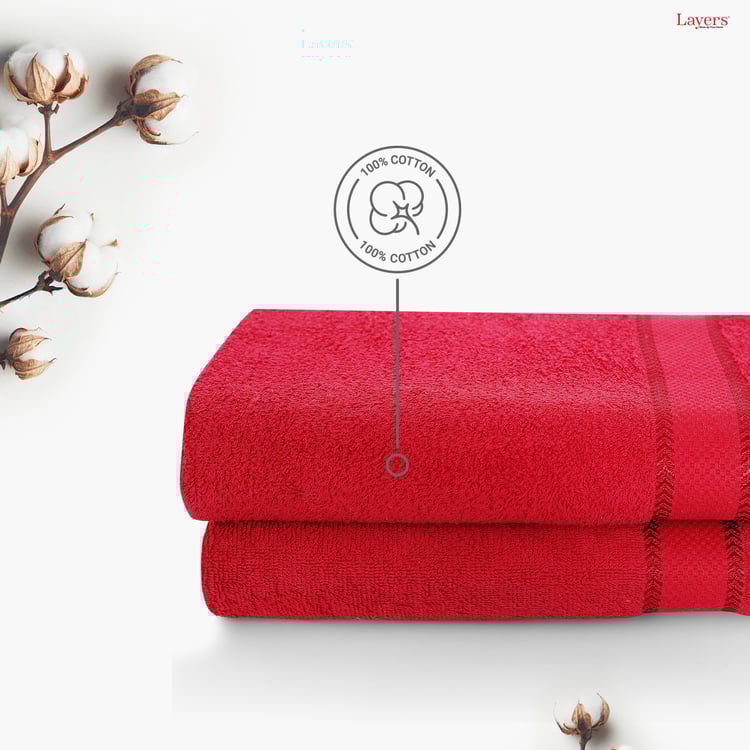 LAYERS Everfresh Set of 2 Cotton Bath Towels - 140x70cm
