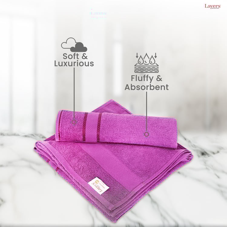 LAYERS Everfresh Set of 2 Cotton Bath Towels - 140x70cm