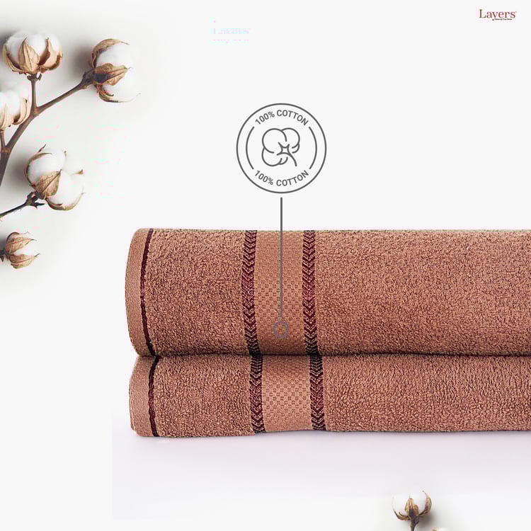 LAYERS Everfresh Set of 2 Cotton Bath Towels - 140x70cm