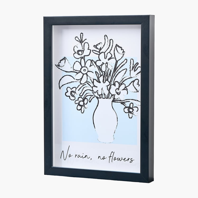 Corsica Spectrum Vase with Flowers Picture Frame - 25x35cm