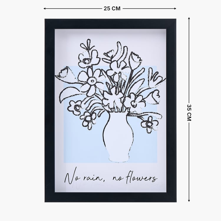 Corsica Spectrum Vase with Flowers Picture Frame - 25x35cm