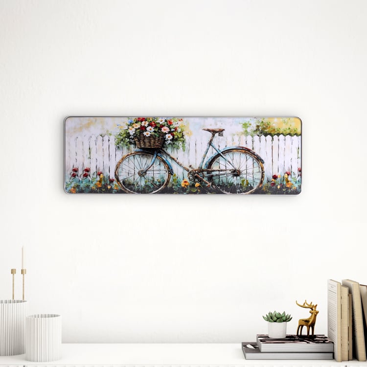 Corsica Aura Wooden Bicycle Crystal Painting Picture Frame - 60x20cm