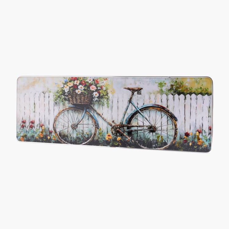 Corsica Aura Wooden Bicycle Crystal Painting Picture Frame - 60x20cm