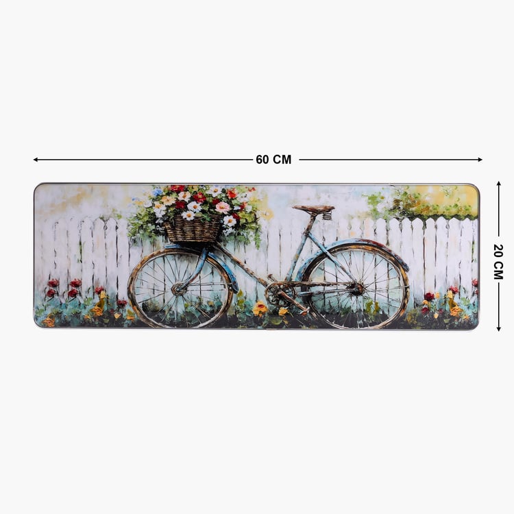 Corsica Aura Wooden Bicycle Crystal Painting Picture Frame - 60x20cm