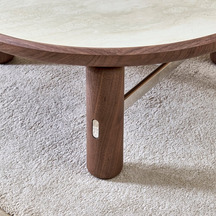 Ramona Sintered Stone Top Coffee Table - Walnut
