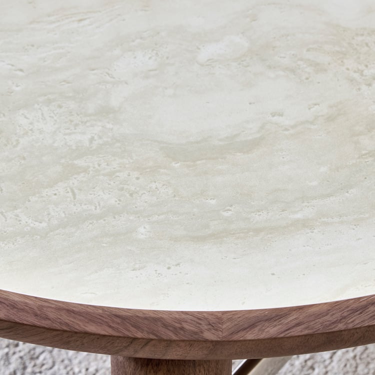 Ramona Sintered Stone Top Coffee Table - Walnut