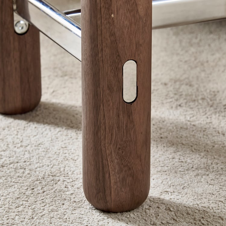 Ramona Sintered Stone Top End Table - Walnut