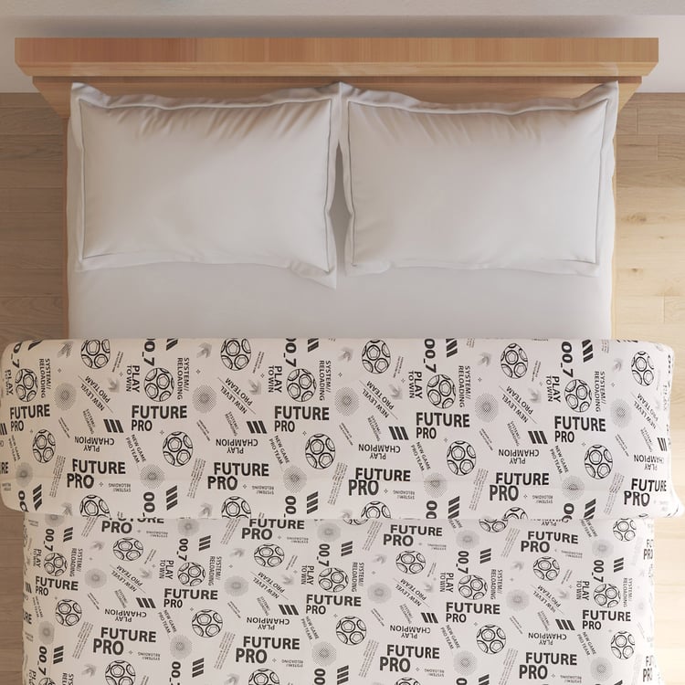 Slate Kids Cotton Future Pro Print Reversible Double Comforter