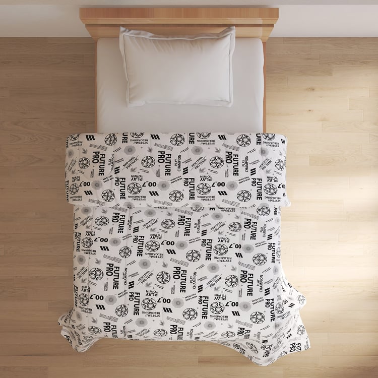 Slate Kids Cotton Printed Reversible Single Comforter