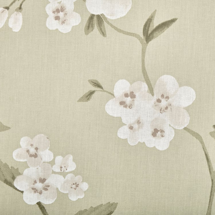 Corsica Gardenia Cotton 144TC Floral Print 3Pcs Queen Bedsheet Set