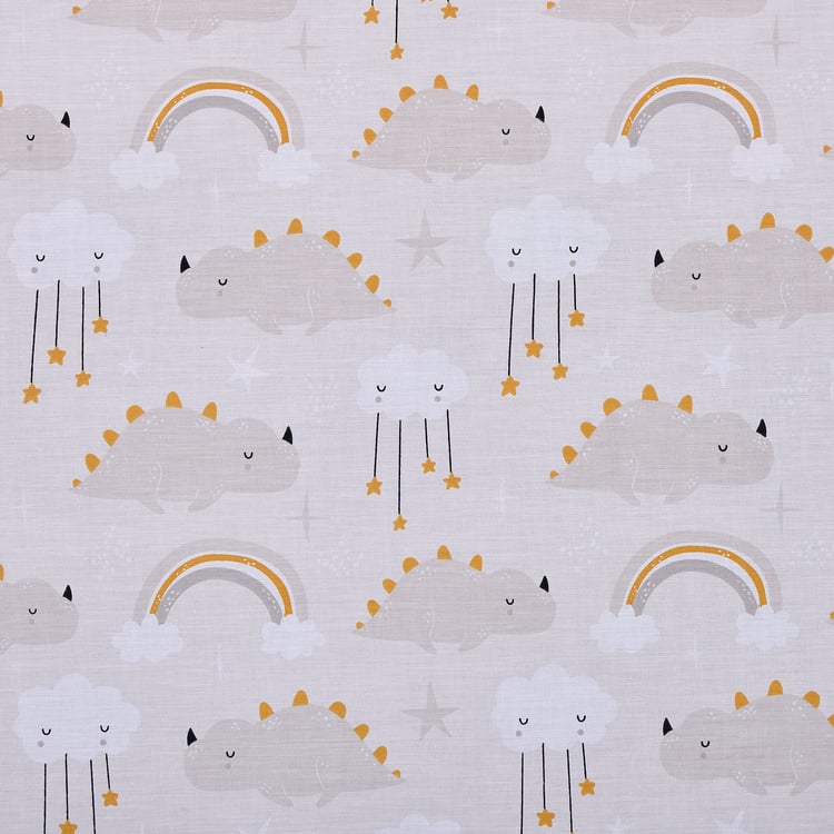 Slate Kids Cotton 180TC Cloud Print 2Pcs Single Bedsheet Set