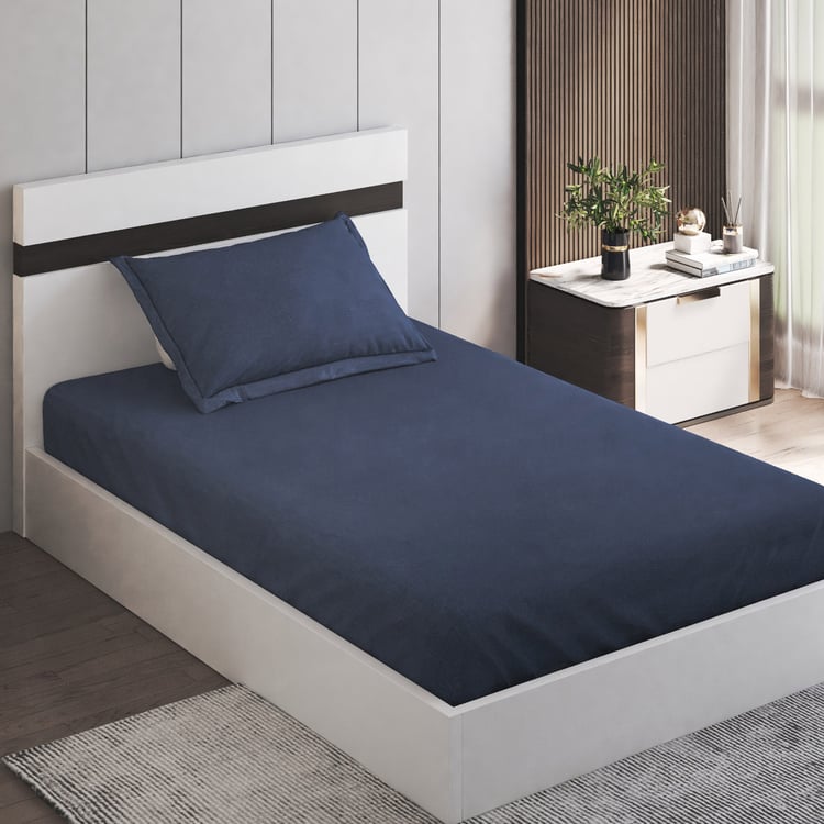 Slate Kids Cotton 180TC 2Pcs Single Bedsheet Set