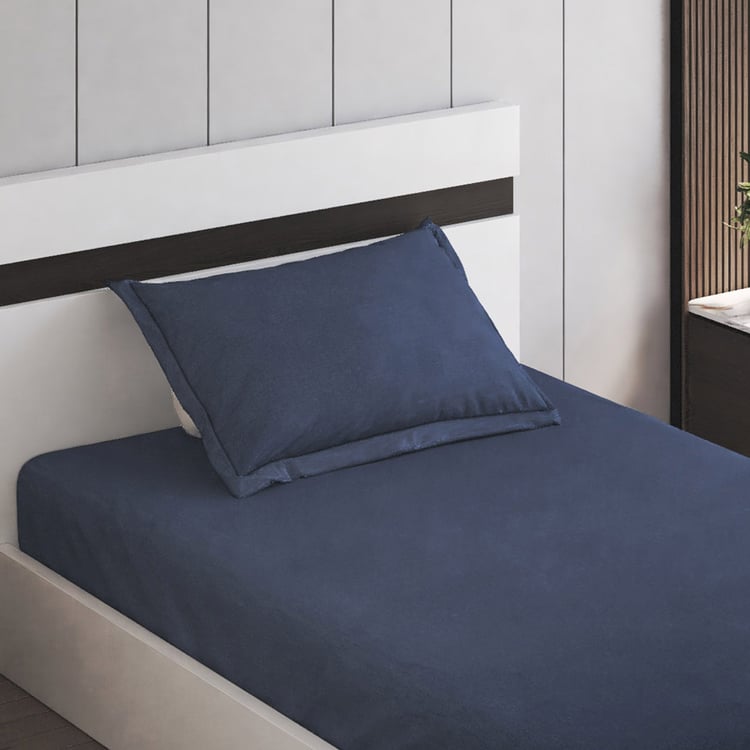 Slate Kids Cotton 180TC 2Pcs Single Bedsheet Set