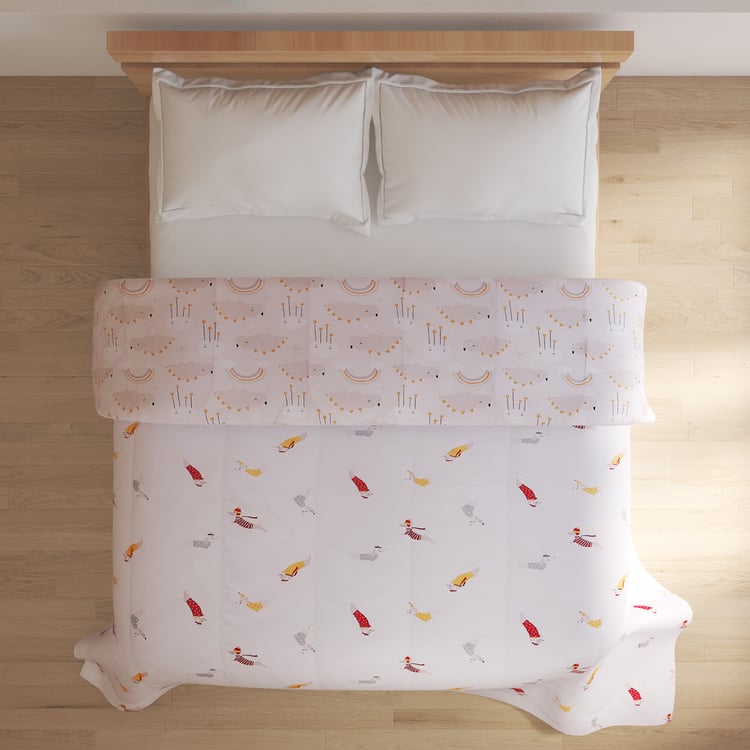 Slate Kids Cotton Printed Reversible Double Comforter