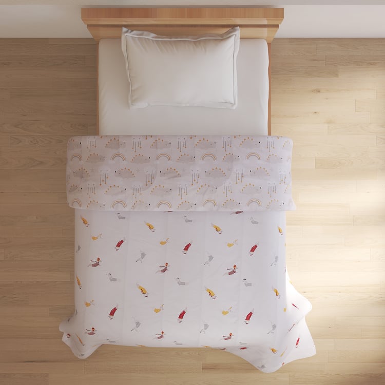 Slate Kids Cotton Printed Reversible Single Comforter