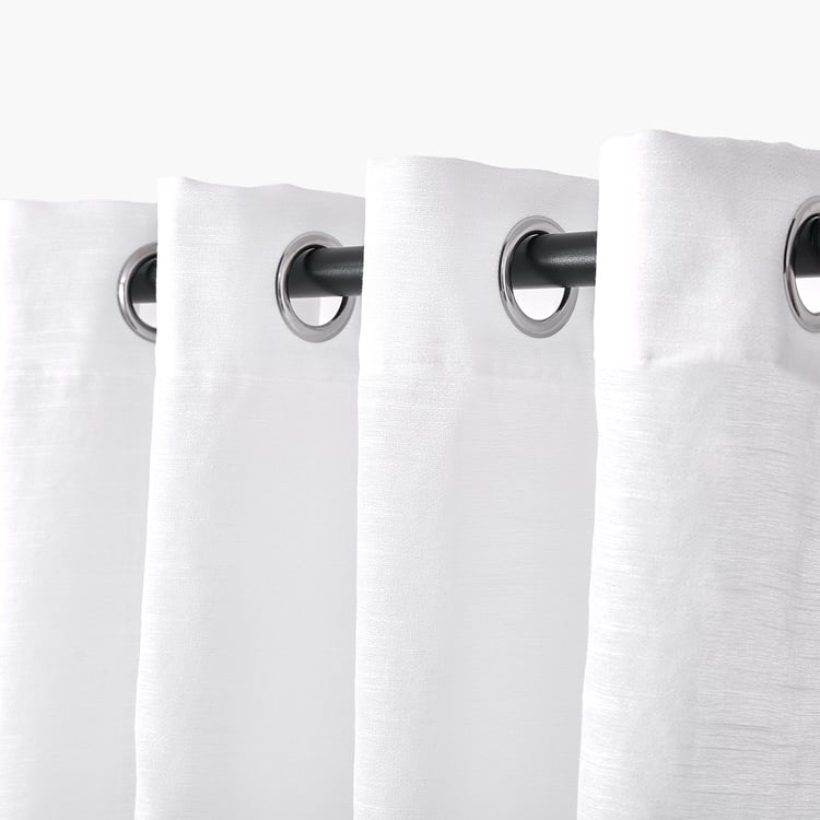 Amaira Pearl Set of 2 Sheer Door Curtains - 8.85ft (270cm)