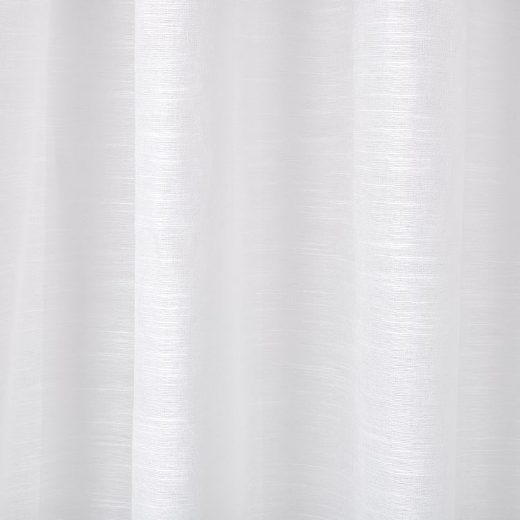 Amaira Pearl Set of 2 Sheer Door Curtains - 8.85ft (270cm)