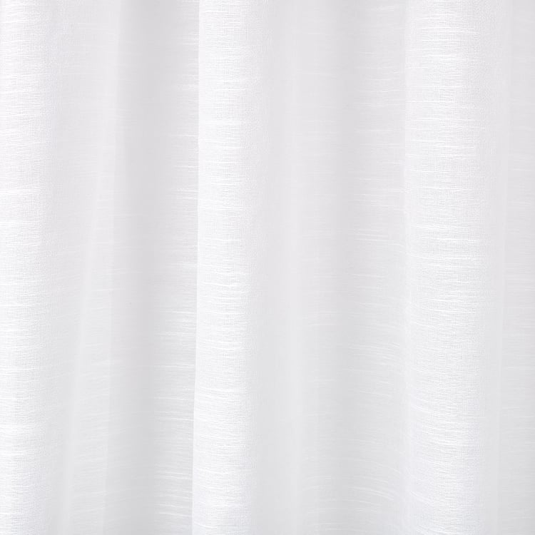Amaira Pearl Set of 2 Sheer Door Curtains - 7.35ft (225m)
